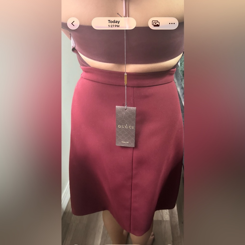 Gucci burgundy dress - Picture 6 of 7